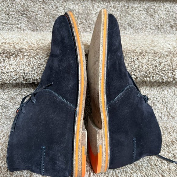 Louis Vuitton Men's Navy Suede Boots- - Picture 14 of 16